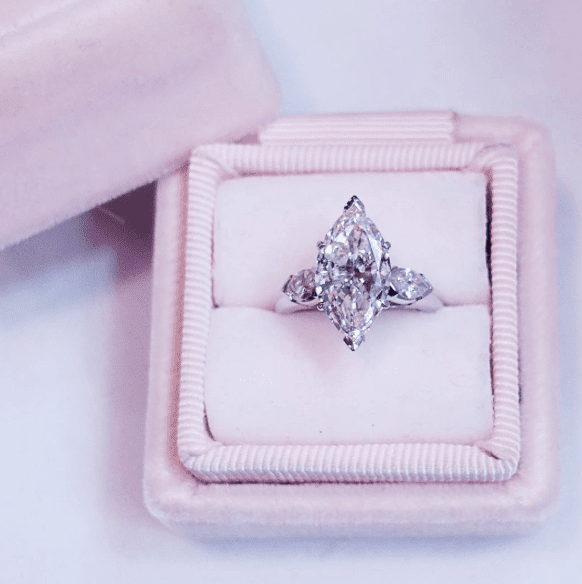 "ENGR02709" Marquise Diamond Engagement Ring ENGR02709