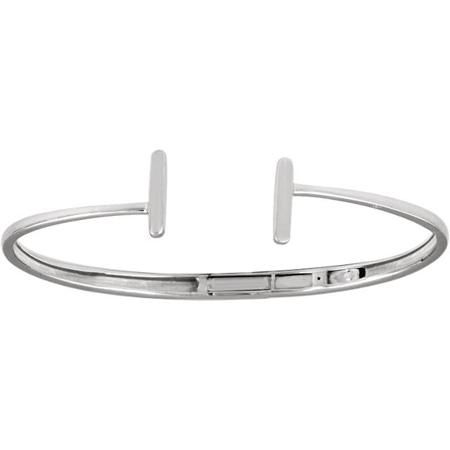 Hinged Cuff Bar Bracelet