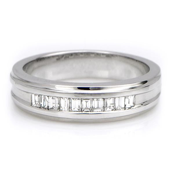"DBAND01148" Diamond Wedding Band In 14k White Gold
