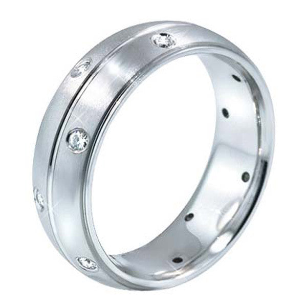 "DBAND01173" 0.36CT Diamond Dot Wedding Band 0.36CT