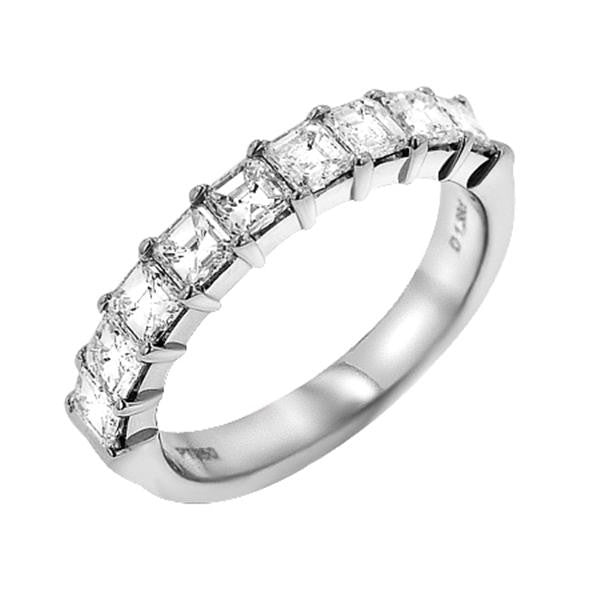 "DBAND01259" Nine Stone Diamond Anniversary Band In Platinum