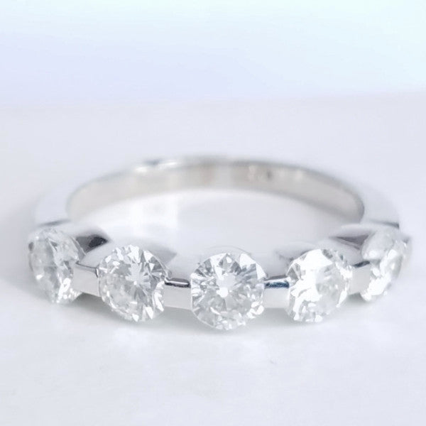"DBAND01275" Five Stone Diamond Anniversary Ring