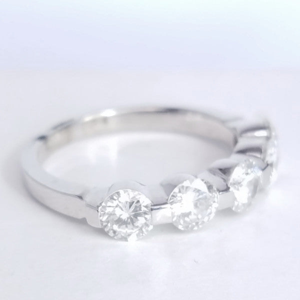 "DBAND01275" Five Stone Diamond Anniversary Ring