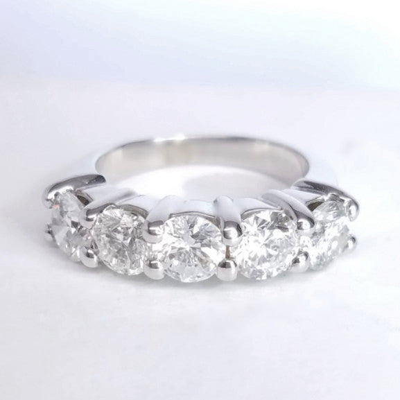 "DBAND01306" Five Stone Diamond Anniversary Celebration Ring