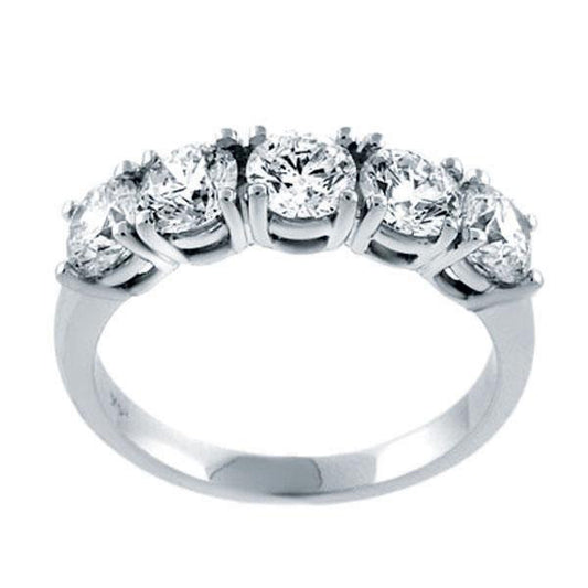 "DBAND01316" 2.01 ctw Five Stone Diamond Ring in Platinum 2.01 ct. tw.