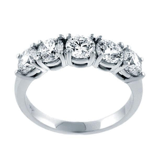 "DBAND01316" 2.01 ctw Five Stone Diamond Ring in Platinum 2.01 ct. tw.
