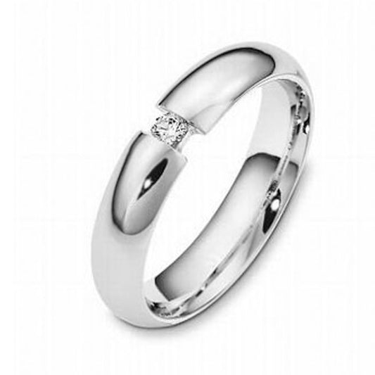 "DBAND01413" Single Stone Wedding Band 0.27ct