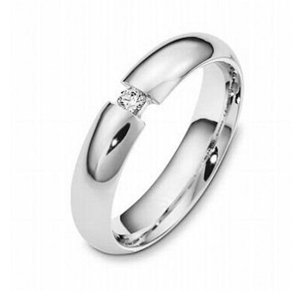 "DBAND01413" Single Stone Wedding Band 0.27ct