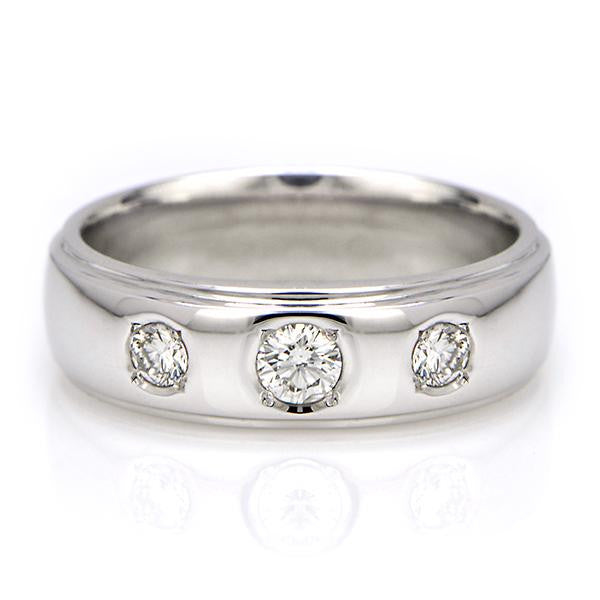 "DBAND01448" Diamond Wedding Band In Platinum
