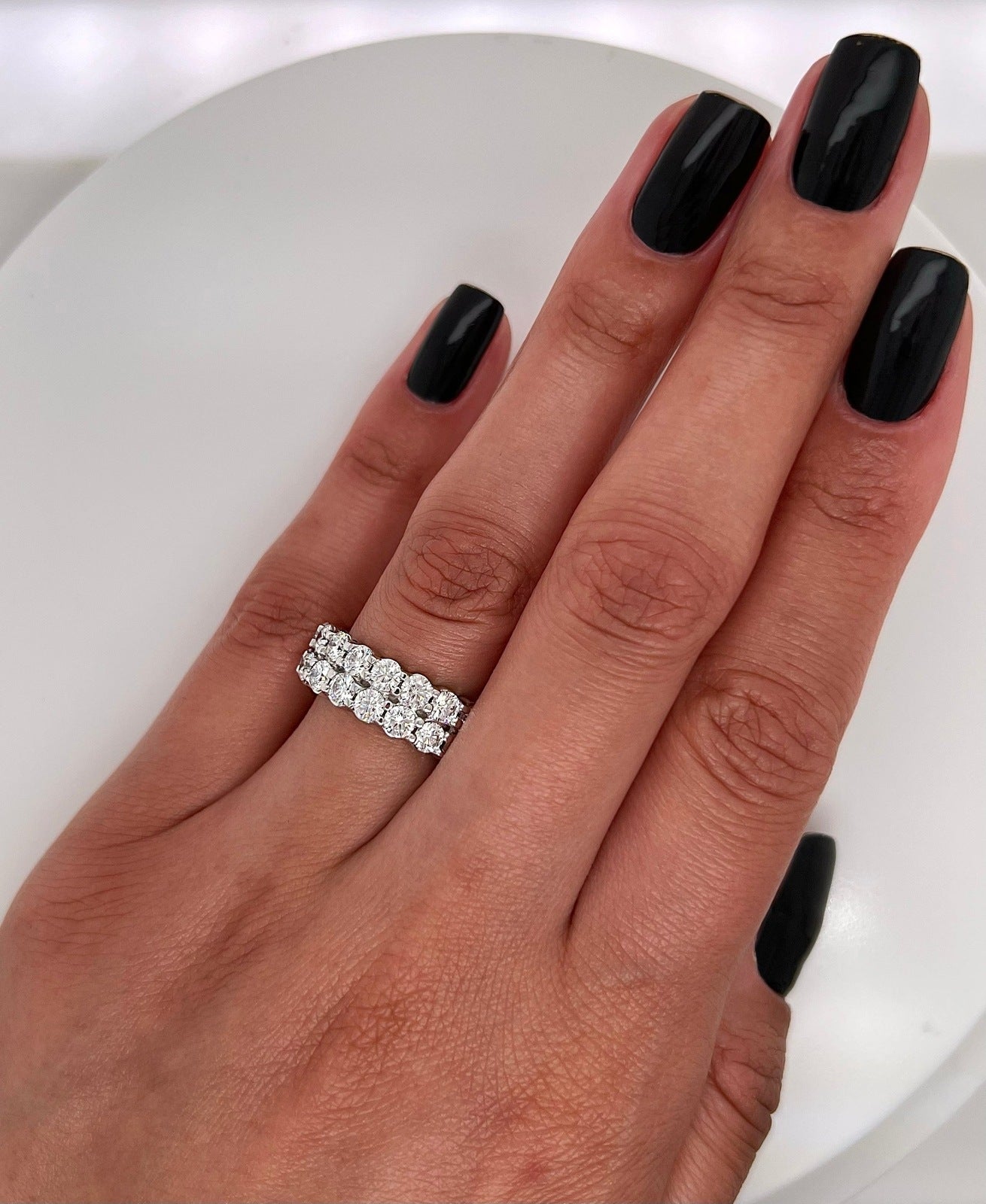 4.73 Total Carat Ladies Prong-Set Diamond Band