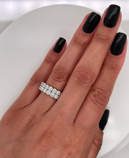 4.73 Total Carat Ladies Prong-Set Diamond Band