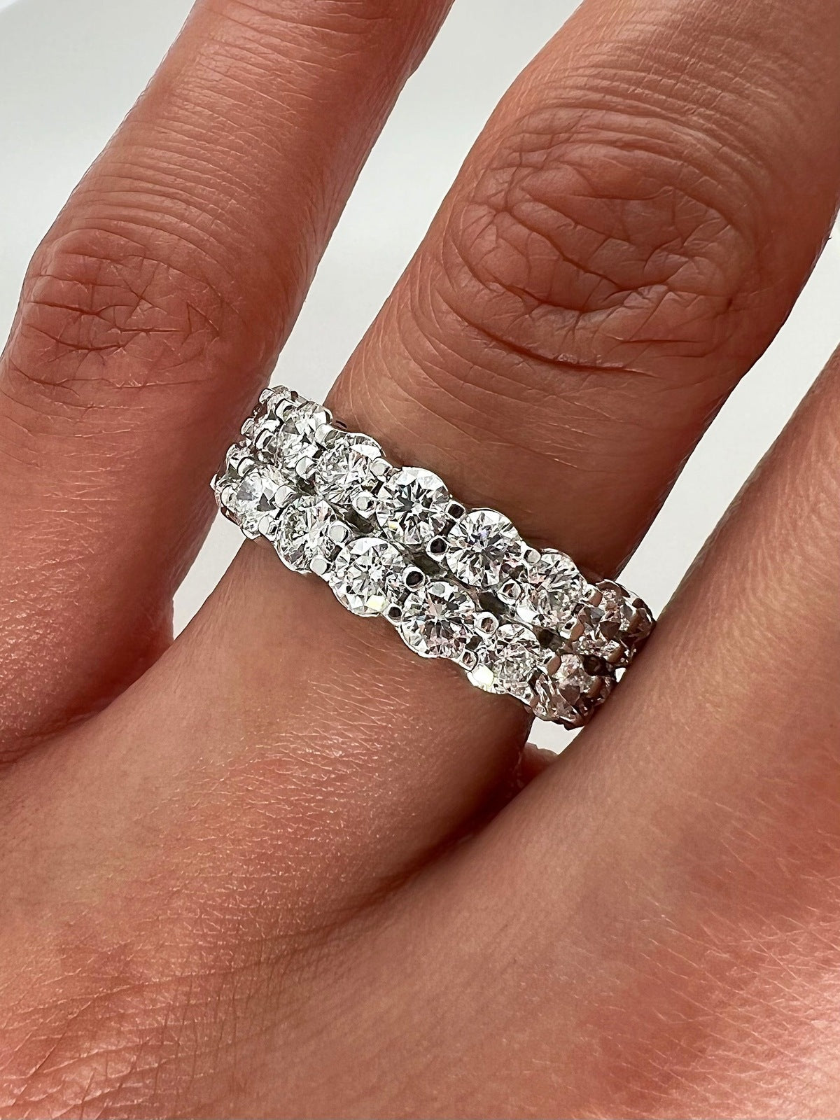 4.73 Total Carat Ladies Prong-Set Diamond Band