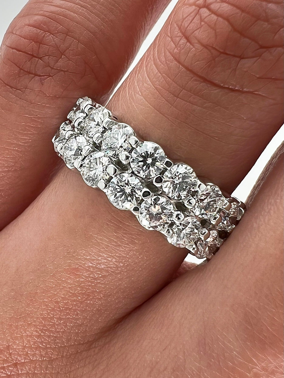 4.73 Total Carat Ladies Prong-Set Diamond Band
