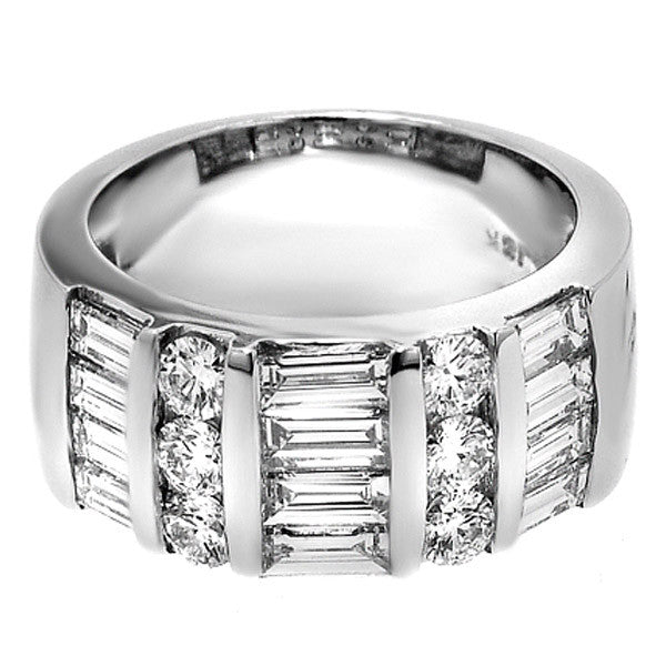 "DBAND01457" Diamond Ring in 18K White Gold 1.30 ct. tw.