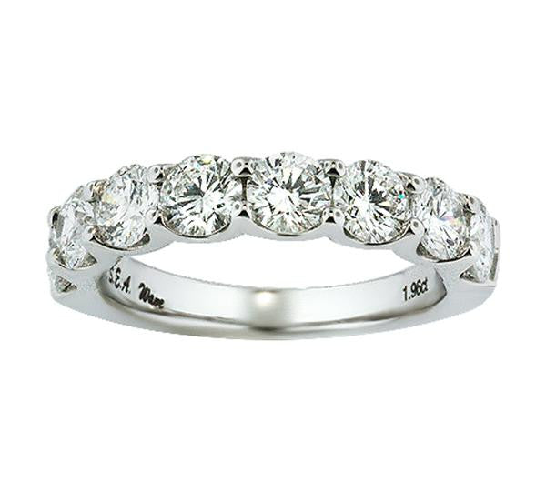 "DBAND01467" Eight Stone Diamond Anniversary Ring 1.96cts
