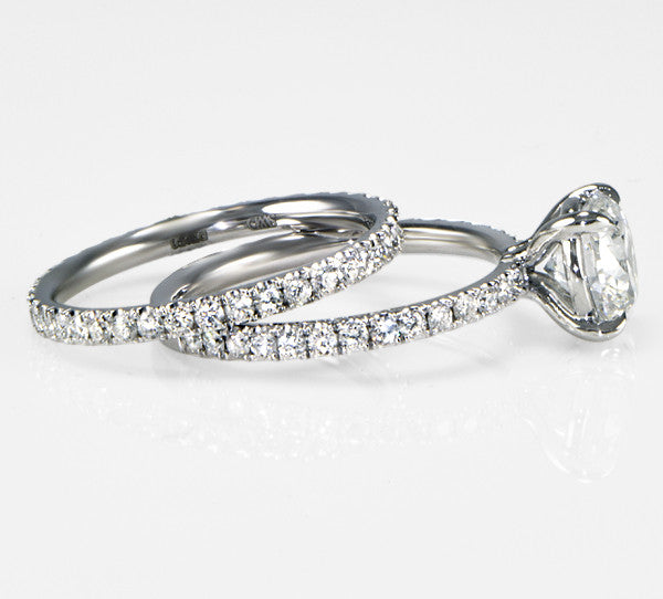"DBAND01510" Delicate Pave Diamond Eternity Band 0.65cts DBAND01510
