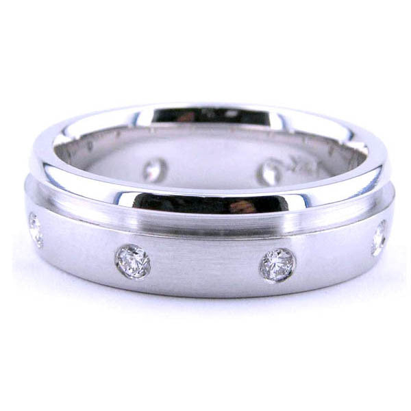 "DBAND01539" Diamond Dot 0.25 Carat Diamond Band in 14K White Gold