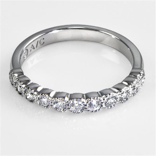 "DBAND01566" Diamond Band in 18K White Gold 0.37 Carat