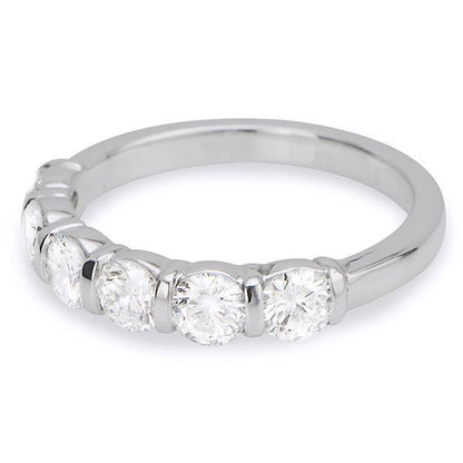 "DBAND01580" Diamond Wedding Band in Platinum