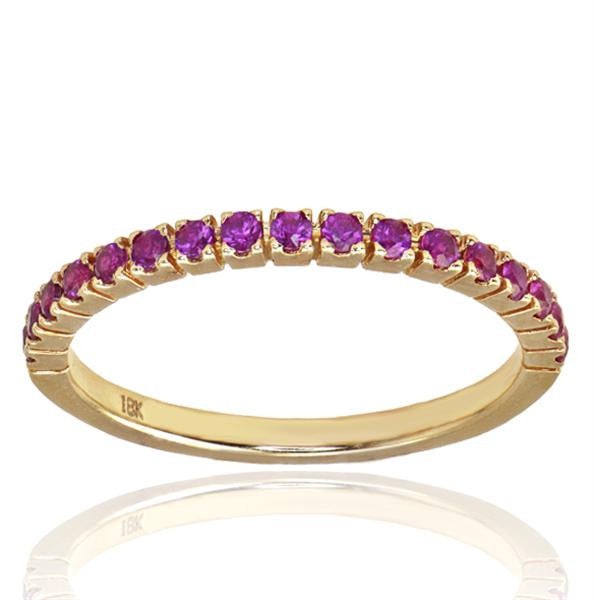 "DBAND01765' Ruby Red Gemstone Band 0.35 Carat