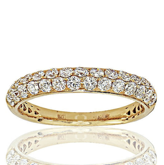 "DBAND01790" 18K Rose Gold Diamond Band