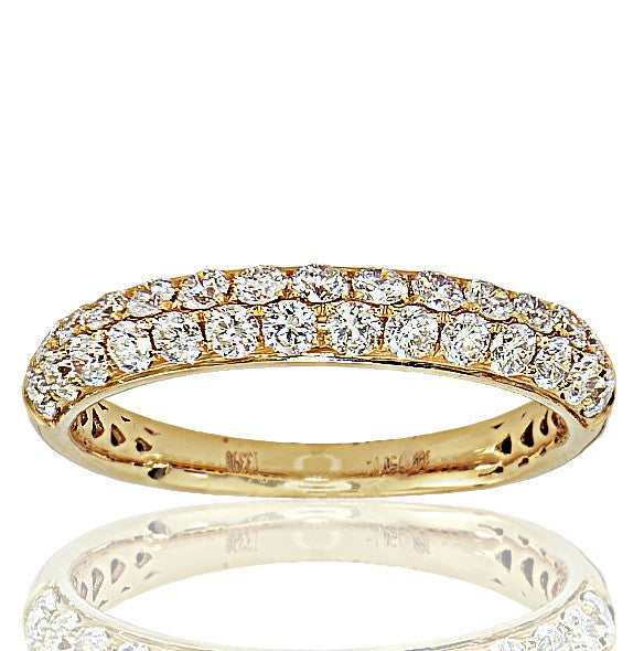 "DBAND01790" 18K Rose Gold Diamond Band