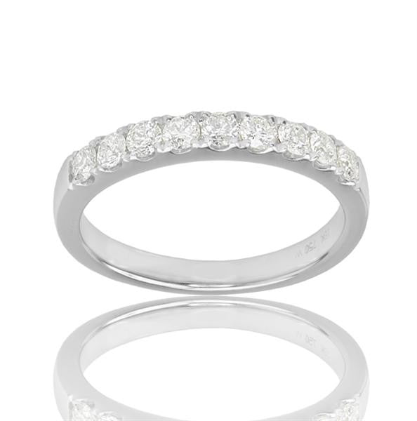 "DBAND01832" Diamond 18K White Gold Wedding Band DBAND01832