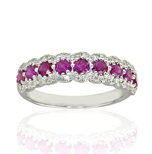 "DBAND01864" 1.05 Carat Ruby Red Ladies Ring