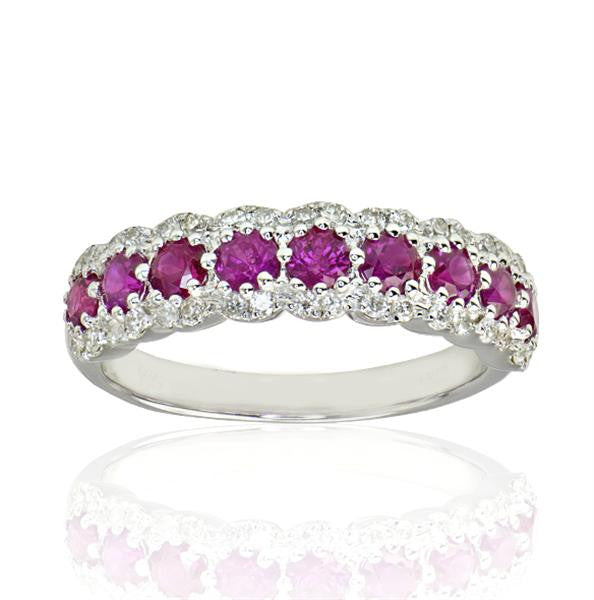 "DBAND01864" 1.05 Carat Ruby Red Ladies Ring