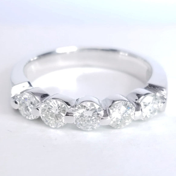 "DBAND01892" Single Prong Diamond Anniversary Ring Band