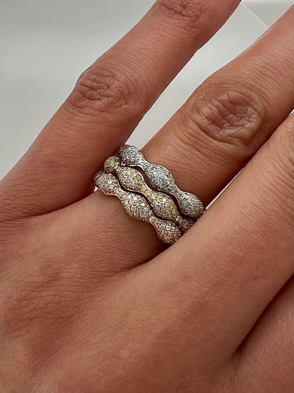 1.08Carat Round Diamond Pave Ladies Band
