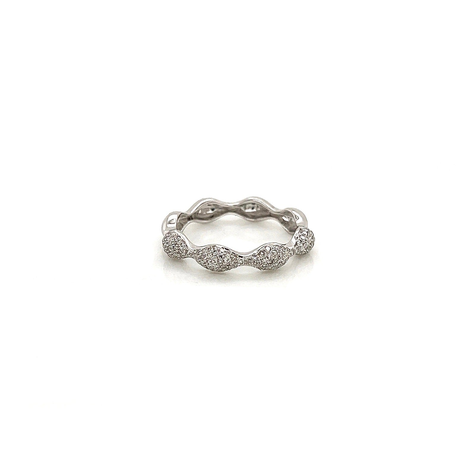 1.08Carat Round Diamond Pave Ladies Band