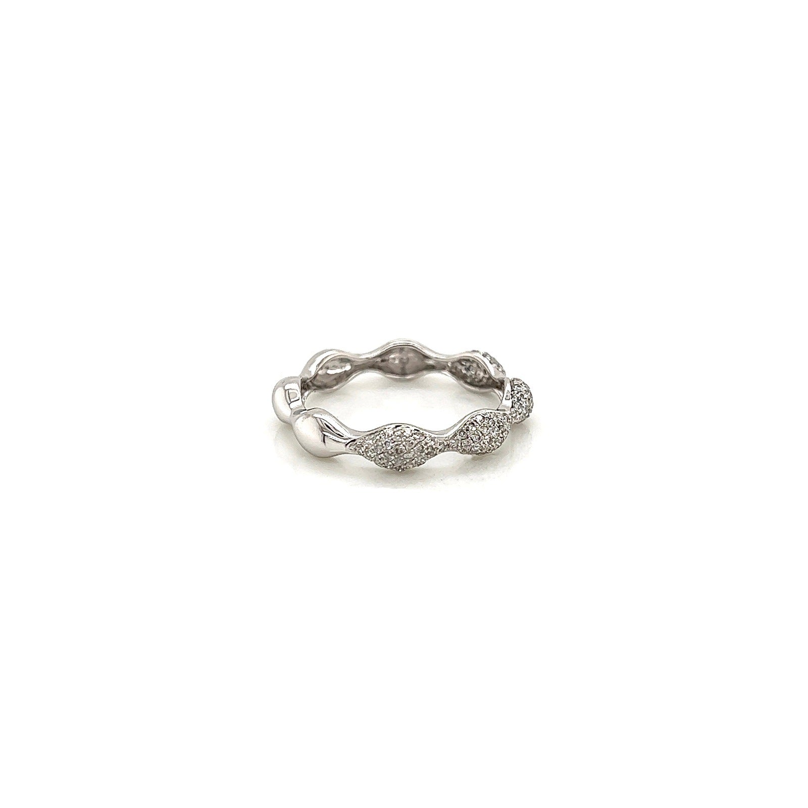 1.08Carat Round Diamond Pave Ladies Band