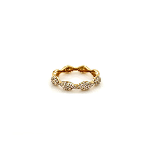 1.08Carat Round Diamond Pave Ladies Band