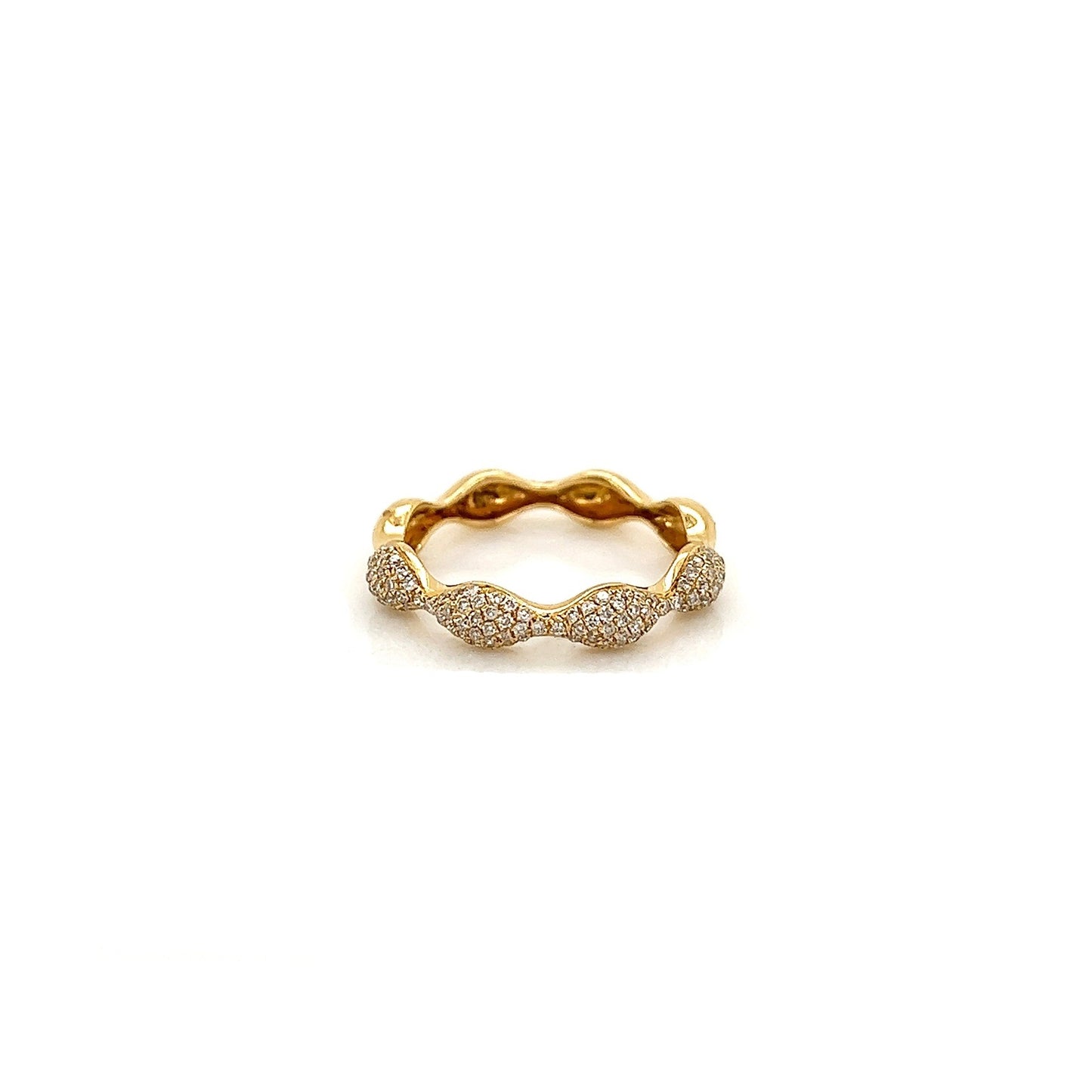 1.08Carat Round Diamond Pave Ladies Band