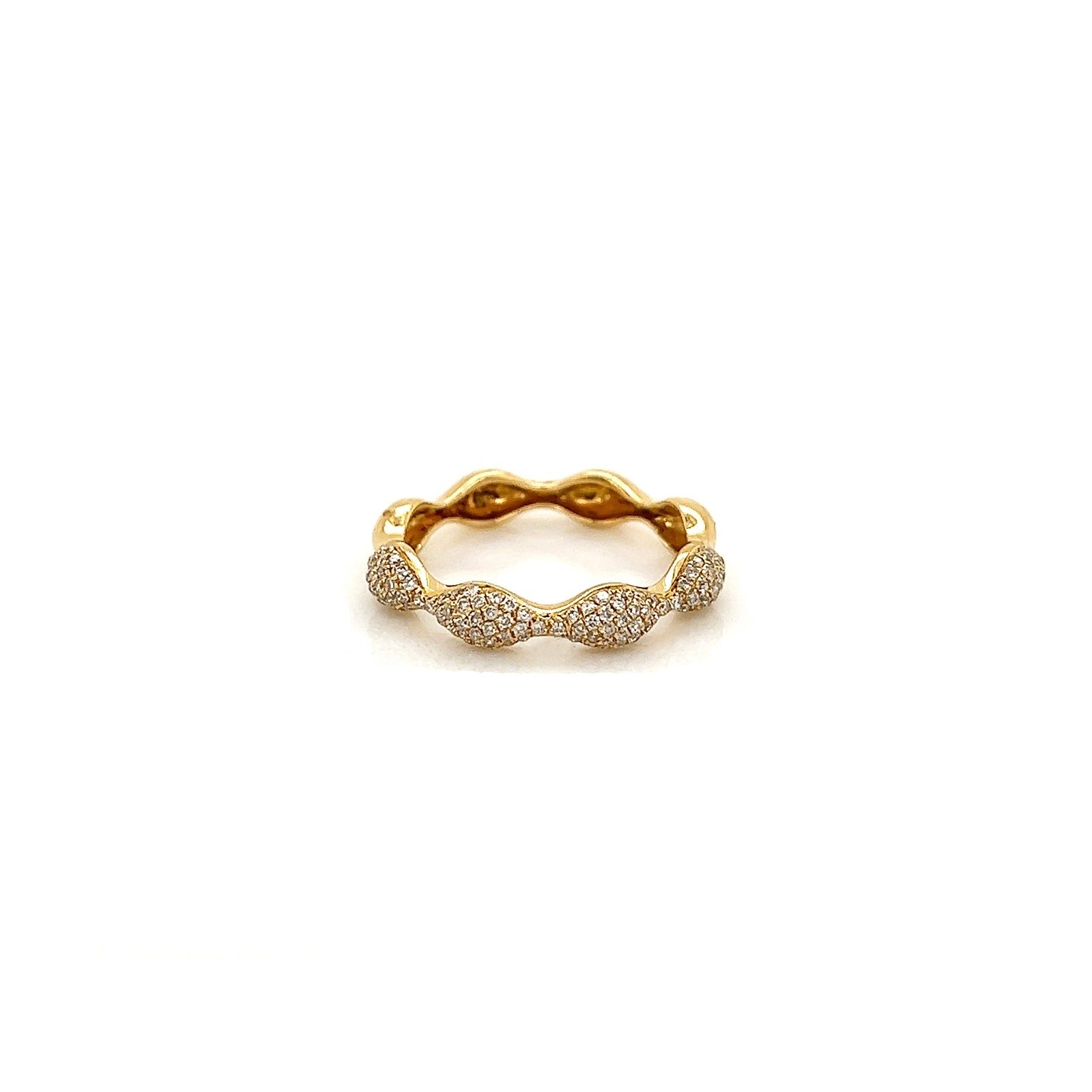 1.08Carat Round Diamond Pave Ladies Band