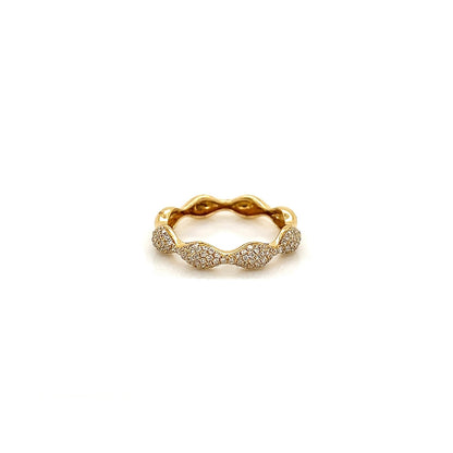1.08Carat Round Diamond Pave Ladies Band