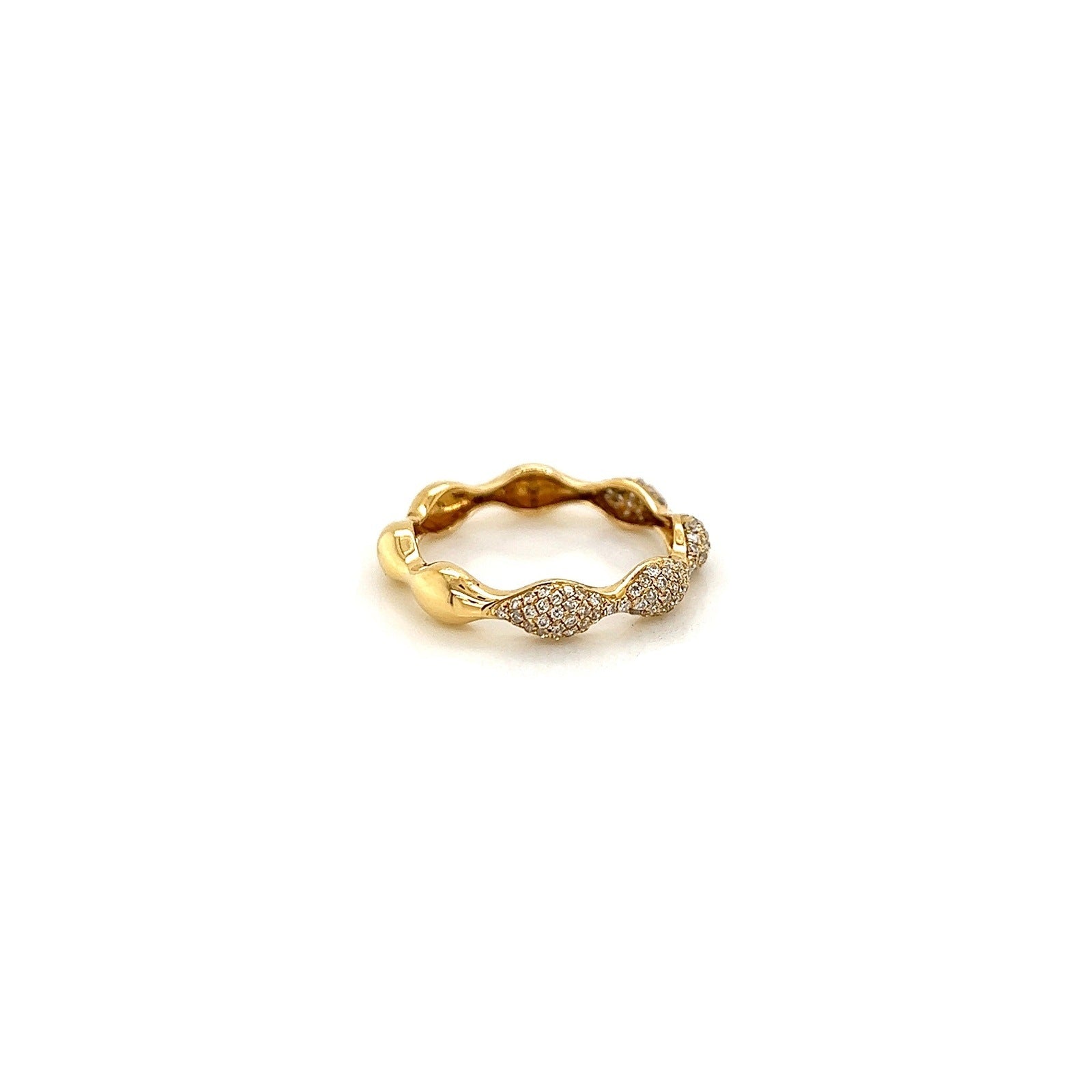 1.08Carat Round Diamond Pave Ladies Band