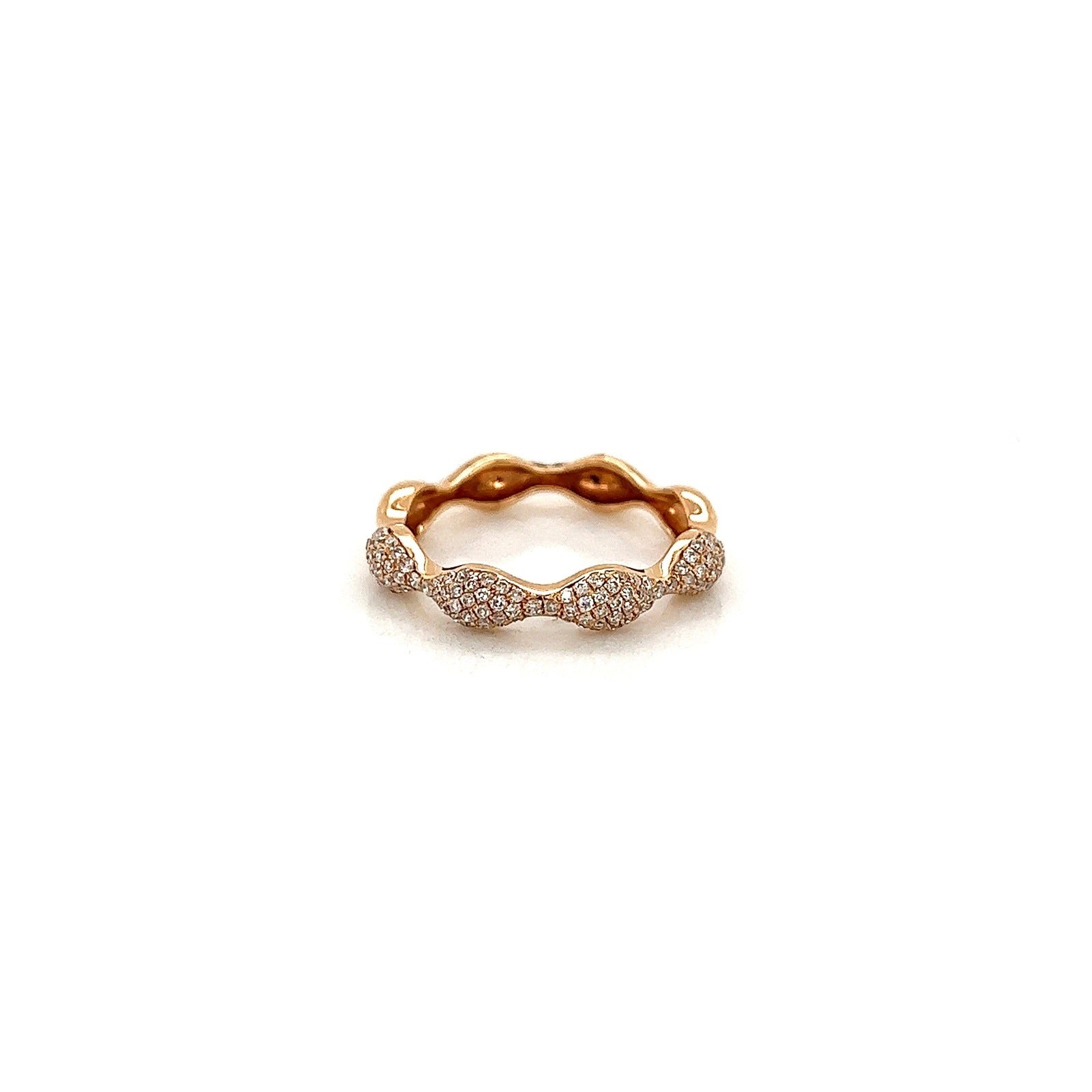 1.08Carat Round Diamond Pave Ladies Band