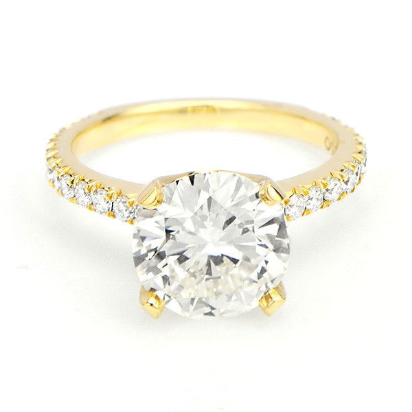 "ENGR01848" Yellow Gold Diamond Engagement Ring ENGR01848