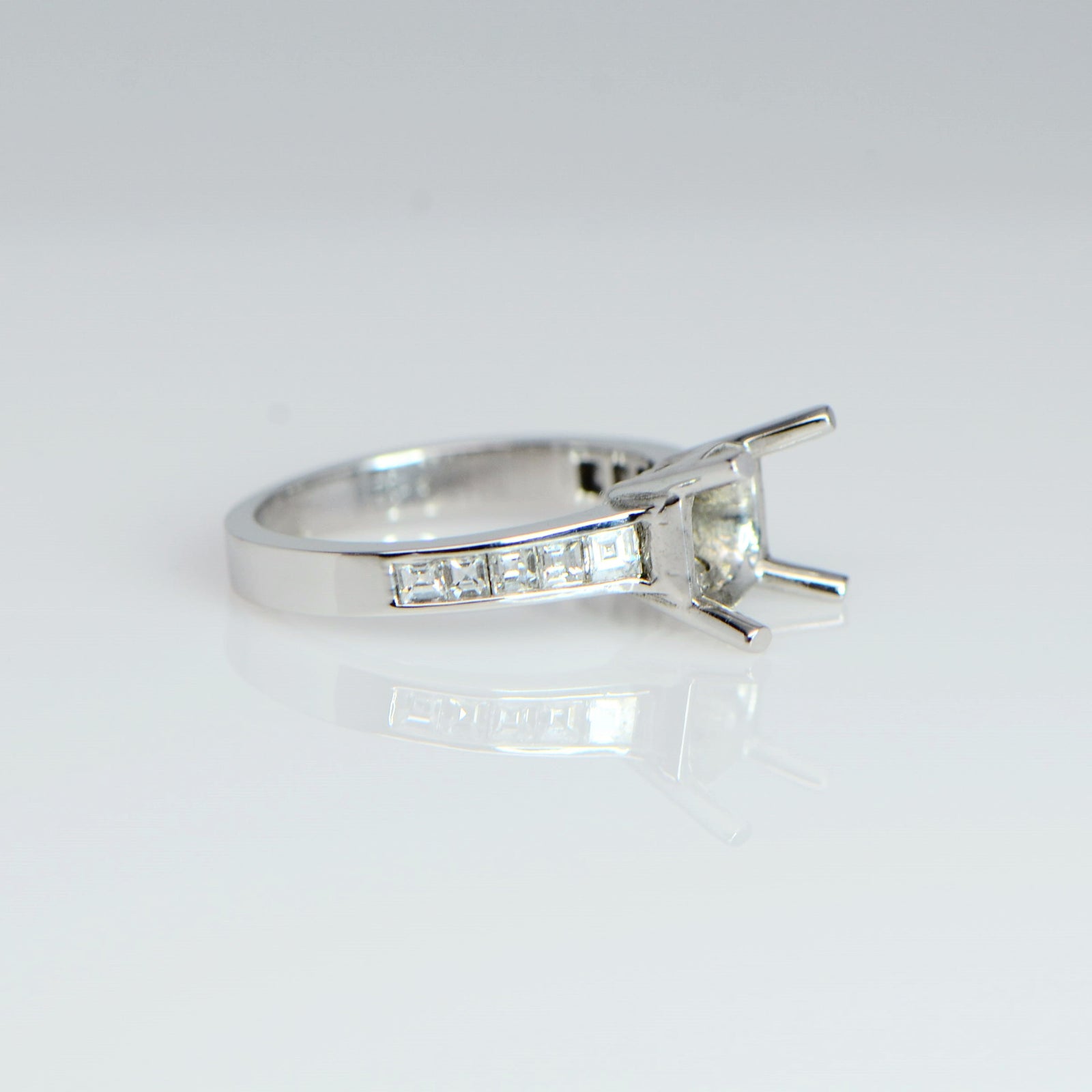 "ENGR01550" Channel Cut Diamond Engagement Ring ENGR01550