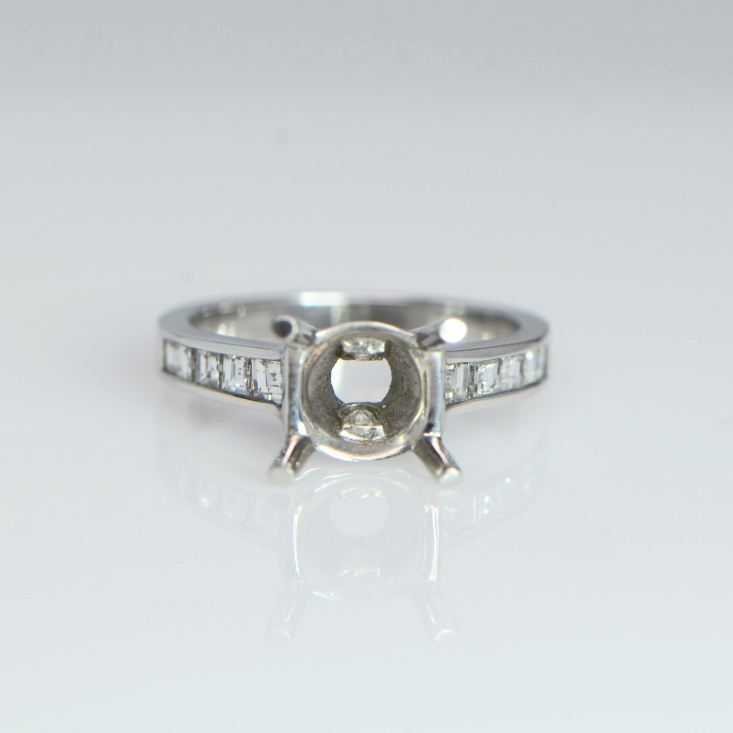 "ENGR01550" Channel Cut Diamond Engagement Ring ENGR01550