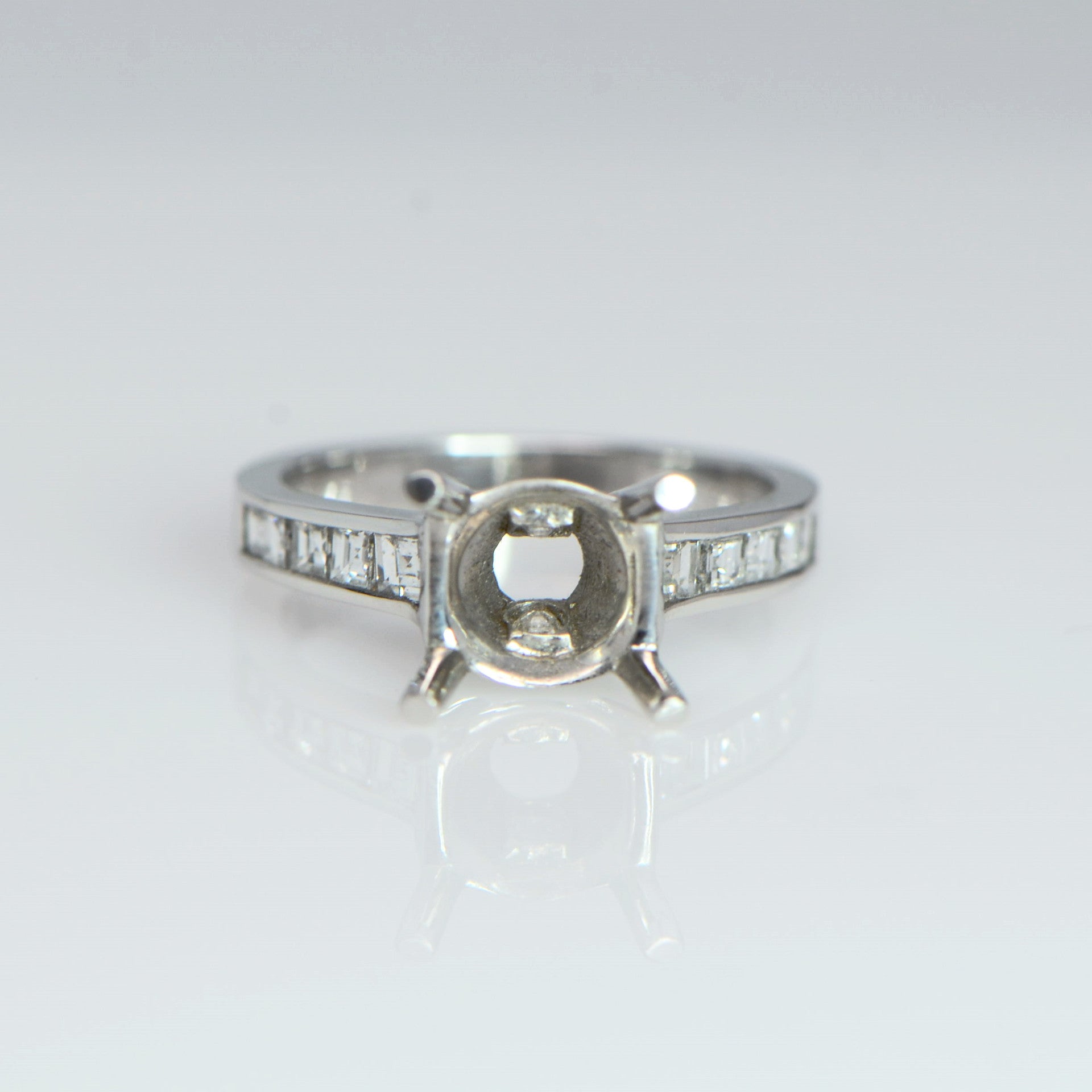 "ENGR01550" Channel Cut Diamond Engagement Ring ENGR01550