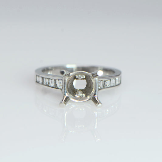 "ENGR01550" Channel Cut Diamond Engagement Ring ENGR01550