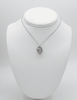 0.86 Carat 3D Heart Shaped Pave Diamond Pendant Necklace