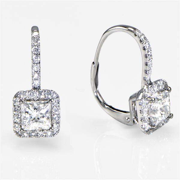 "EARR00535" Diamond Drop Earrings 1.42cts