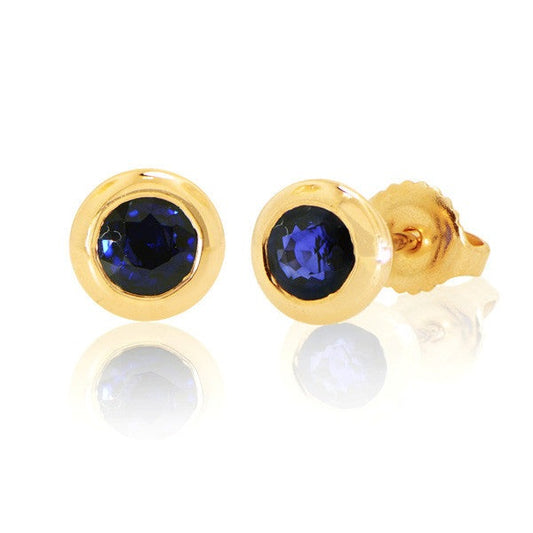 "EARR03364" Ladies Studs With Sapphires EARR03364