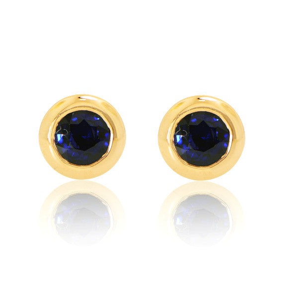 "EARR03364" Ladies Studs With Sapphires EARR03364