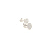 0.42 Carat Cluster Diamond Earrings in White Gold