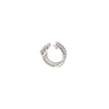0.95 Carat Ladies Pave-Set Hoop Earrings in White Gold
